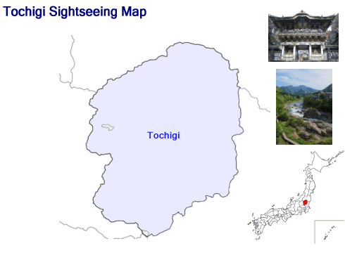 Tochigi Prefecture Sightseeing Map