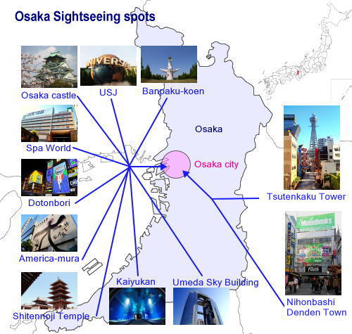 Osaka Map